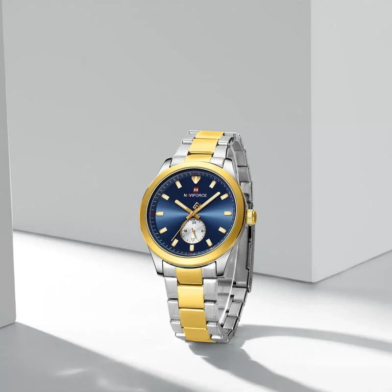 Montre Homme Quartz Multi Argent/Or 9231SBEG