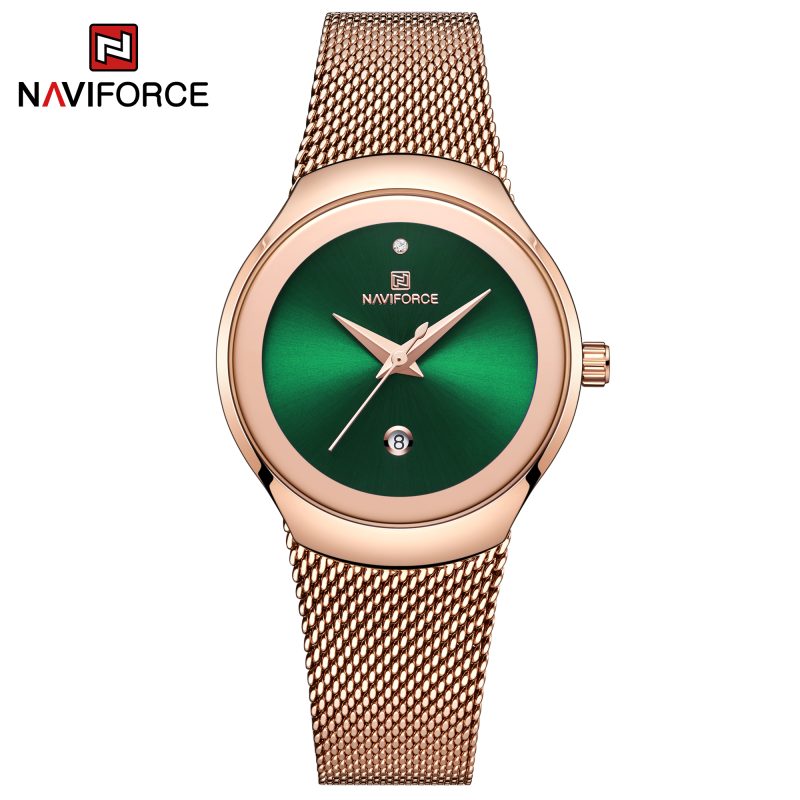 Montre Femme Quartz Calendrier Rose Gold 5004RGGN