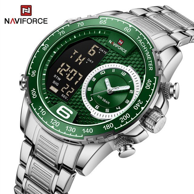Montre Homme Chronographe Argent 9199SSGN