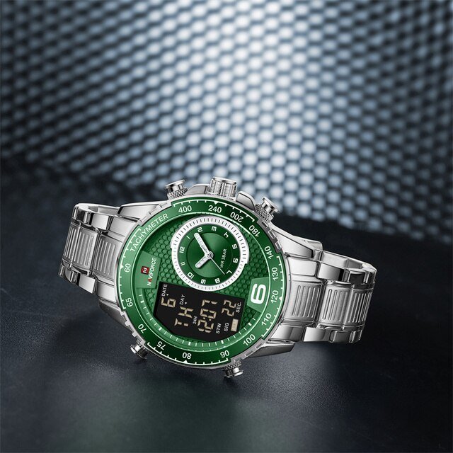 Montre Homme Chronographe Argent 9199SSGN