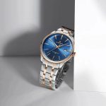 Montre Homme Quartz Calendrier Argent Or 9230SBERG