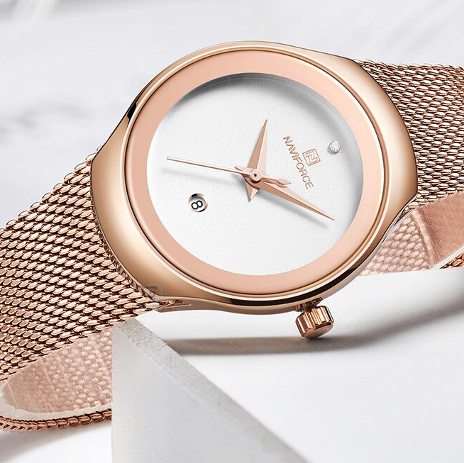 Montre Femme Quartz Calendrier Rose Gold 5004RGW
