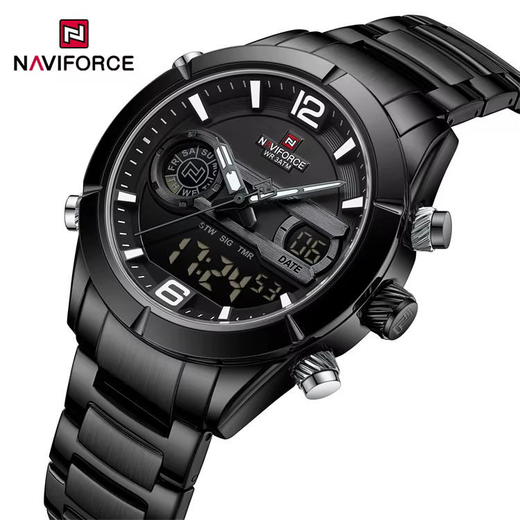 Montre Homme Chronographe Noir 9232BBB