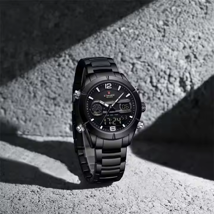 Montre Homme Chronographe Noir 9232BBB