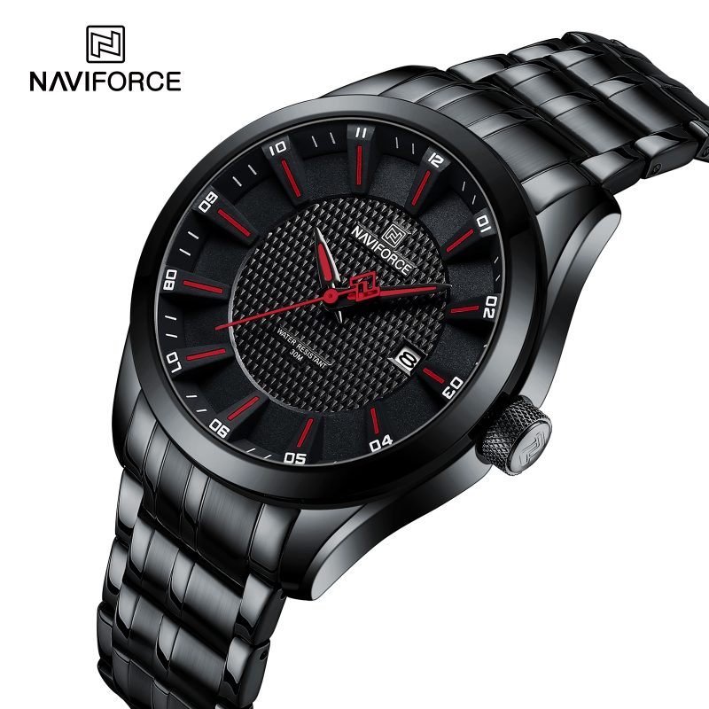Montre Homme Quartz Calendrier Noir 8032BR
