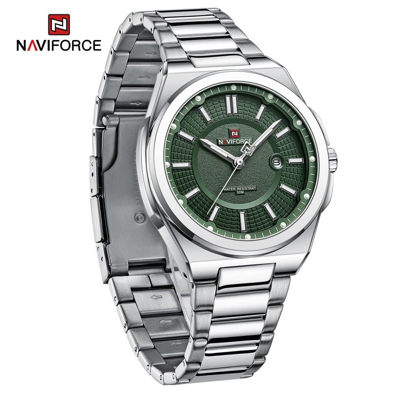 Montre Homme Quartz Calendrier Argent 9212SGN