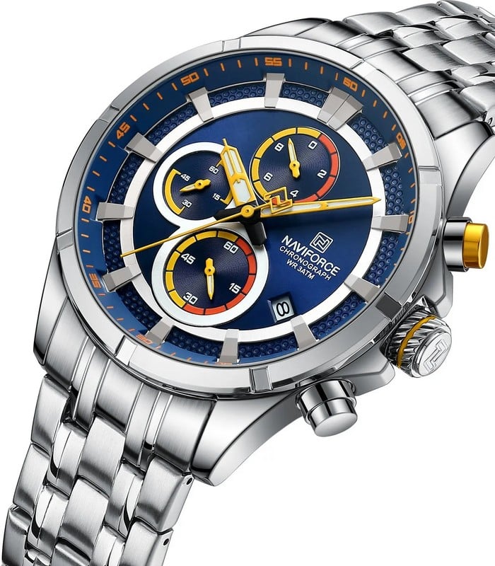 Montre Homme Chronographe Argent 8046SBES