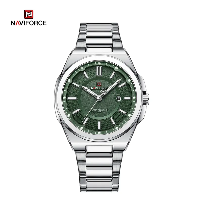 Montre Homme Quartz Calendrier Argent 9212SGN