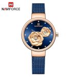 Montre Femme Quartz Bleu Rose Gold 5013RGBEBE