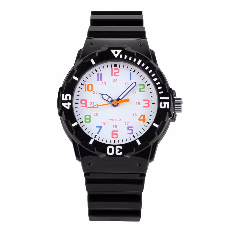Montre Enfant en Silicone Noir 1043BK