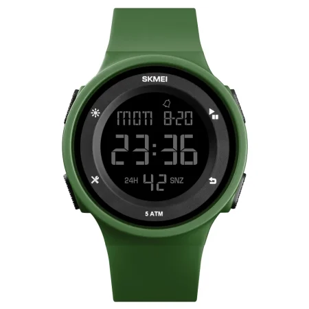 Montre Homme Quartz Numérique Vert 1445AG