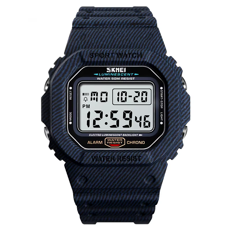 Montre Homme Quartz Numérique Denim 1471DMBU