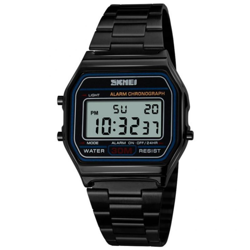 Montre Homme Quartz Numérique Noir 1123BK