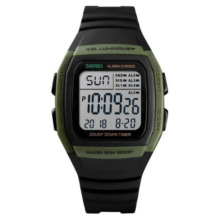 Montre Homme Quartz Numérique Army Green 1278AG