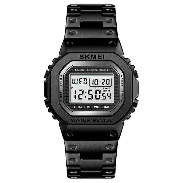 Montre Homme Quartz Numérique Noir 1456BK