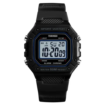 Montre Homme Quartz Numérique Noir 1496BKWT