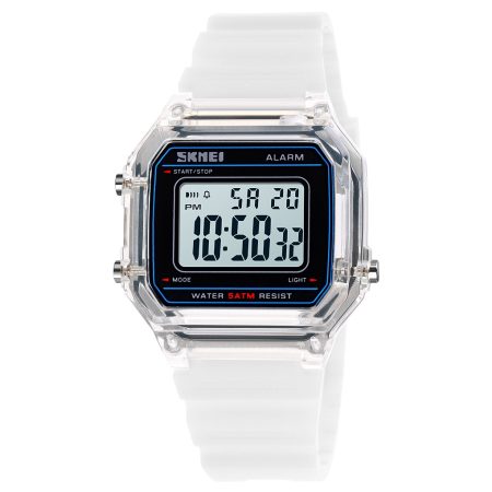 Montre Femme Quartz Numérique Blanc 1698BKWT