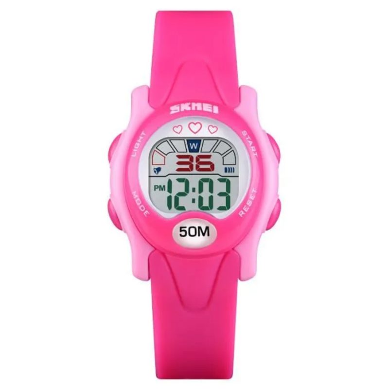 Montre Enfant en Silicone Rose Foncé 1478RS