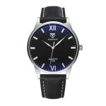 Montre Homme Yazole en Cuir Noir 318BLBL