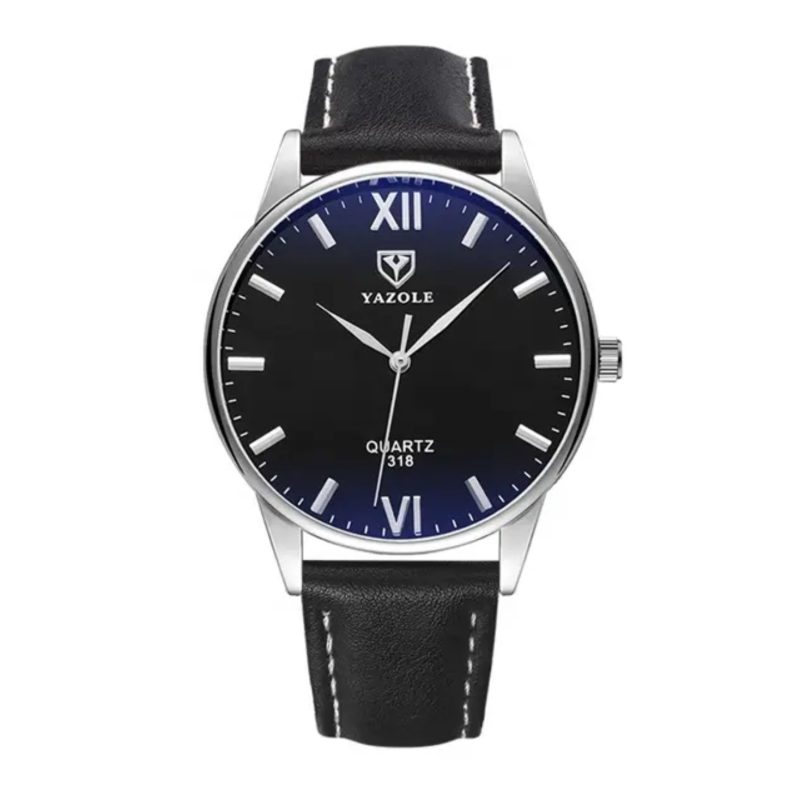 Montre Homme Yazole en Cuir Noir 318BLBL