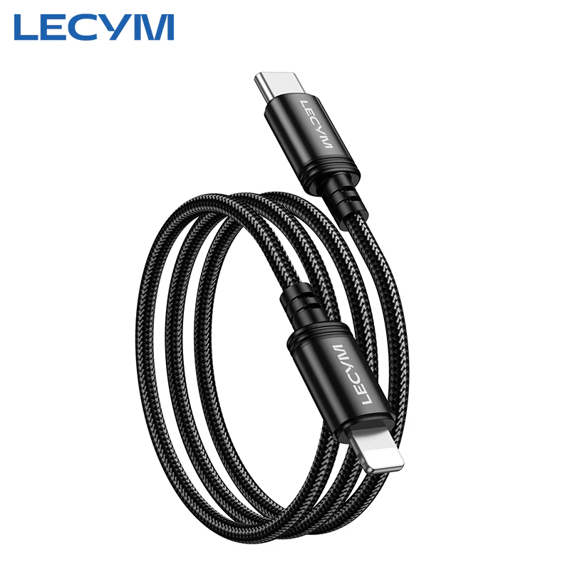 Cable de recharge Tressé iPhone Lightning 2.4A Type-C